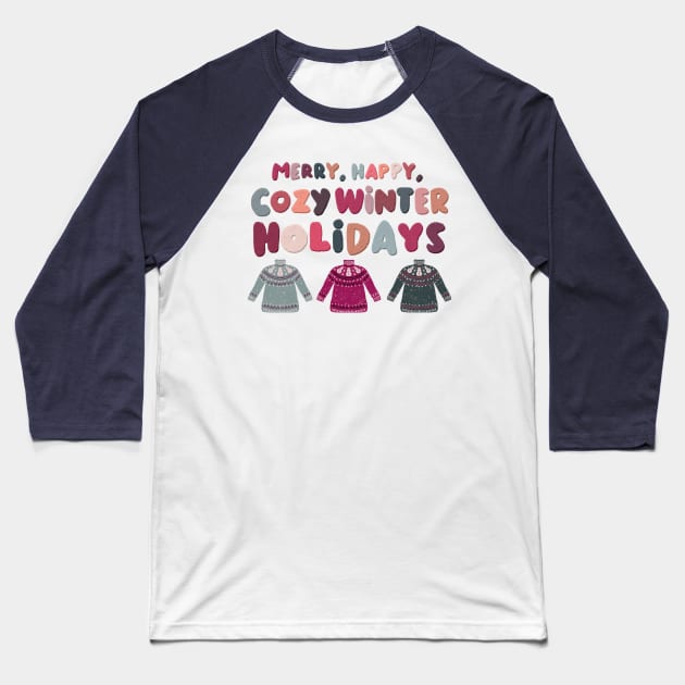 Inclusive Winter Holiday Baseball T-Shirt by Bittersweet & Bewitching